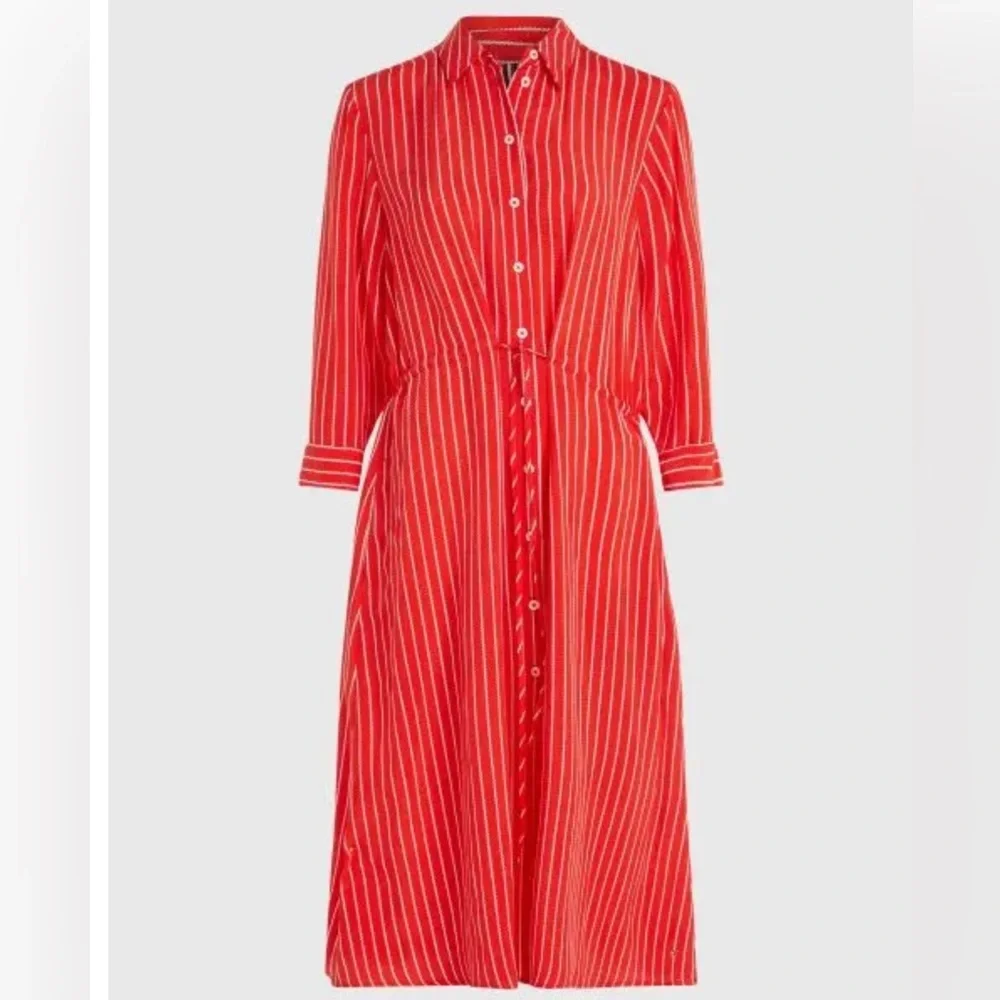 Tommy Hilfiger Red Striped Shirt Dress – Size S – NWT - Picture 6 of 8